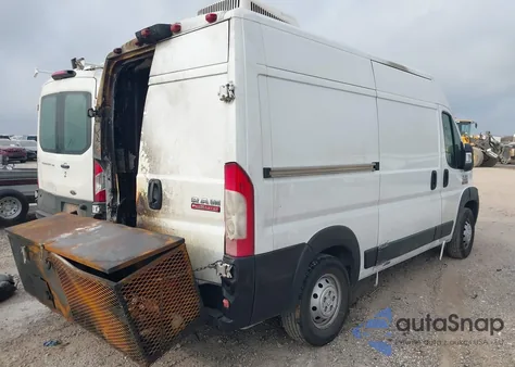 2019 Ram Promaster 2500 High Roof 136 Wb из США, поврежденный, VIN 3C6TRVCG4KE501502